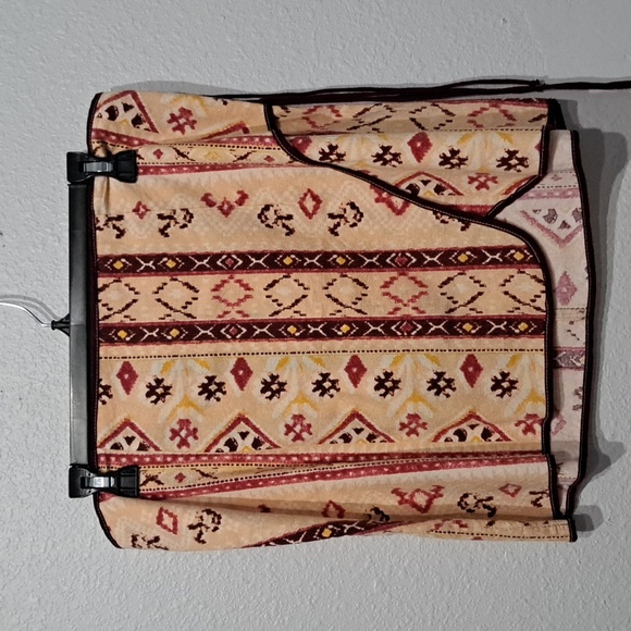 Free People Cleo Print Faux Wrap Cotton Skirt - Picture 6 of 10